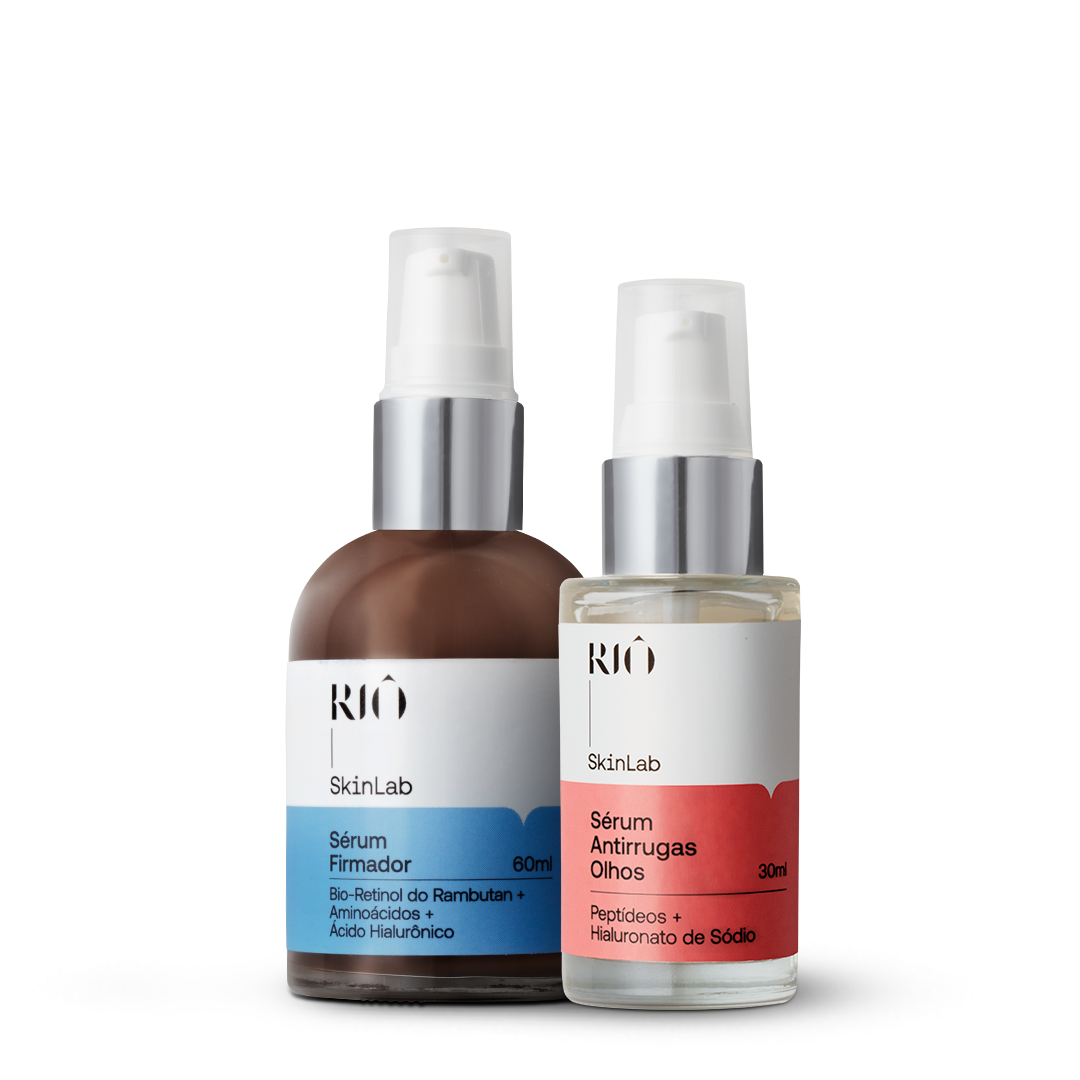 Kit Firmeza Rosto &amp; Olhos - Sérum Firmador + Antirrugas Olhos